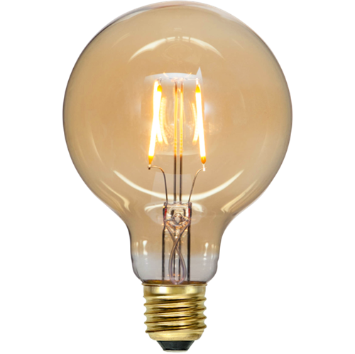 Bild på LED-LAMPA E27 G95 PLAIN AMBER